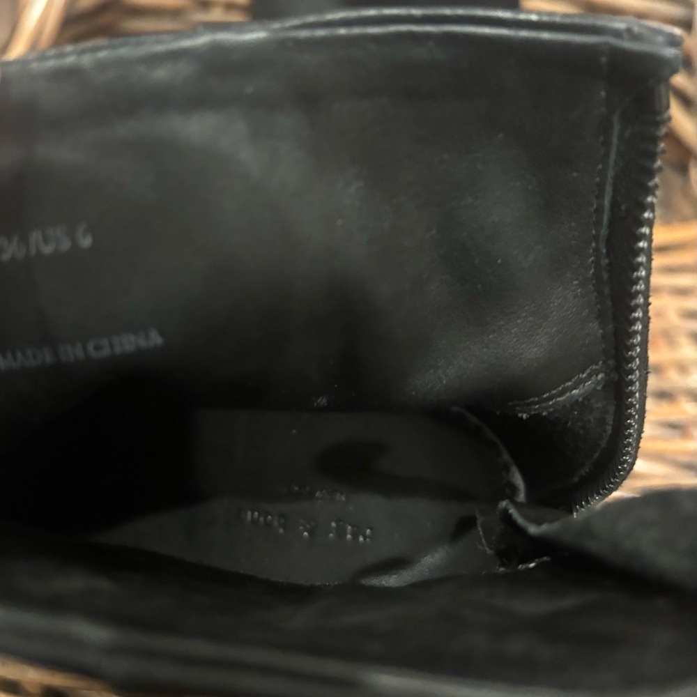 rag & bone Classic Newbury - Ankle Boot Size: 36/6 Black leather block booties - Picture 8 of 13